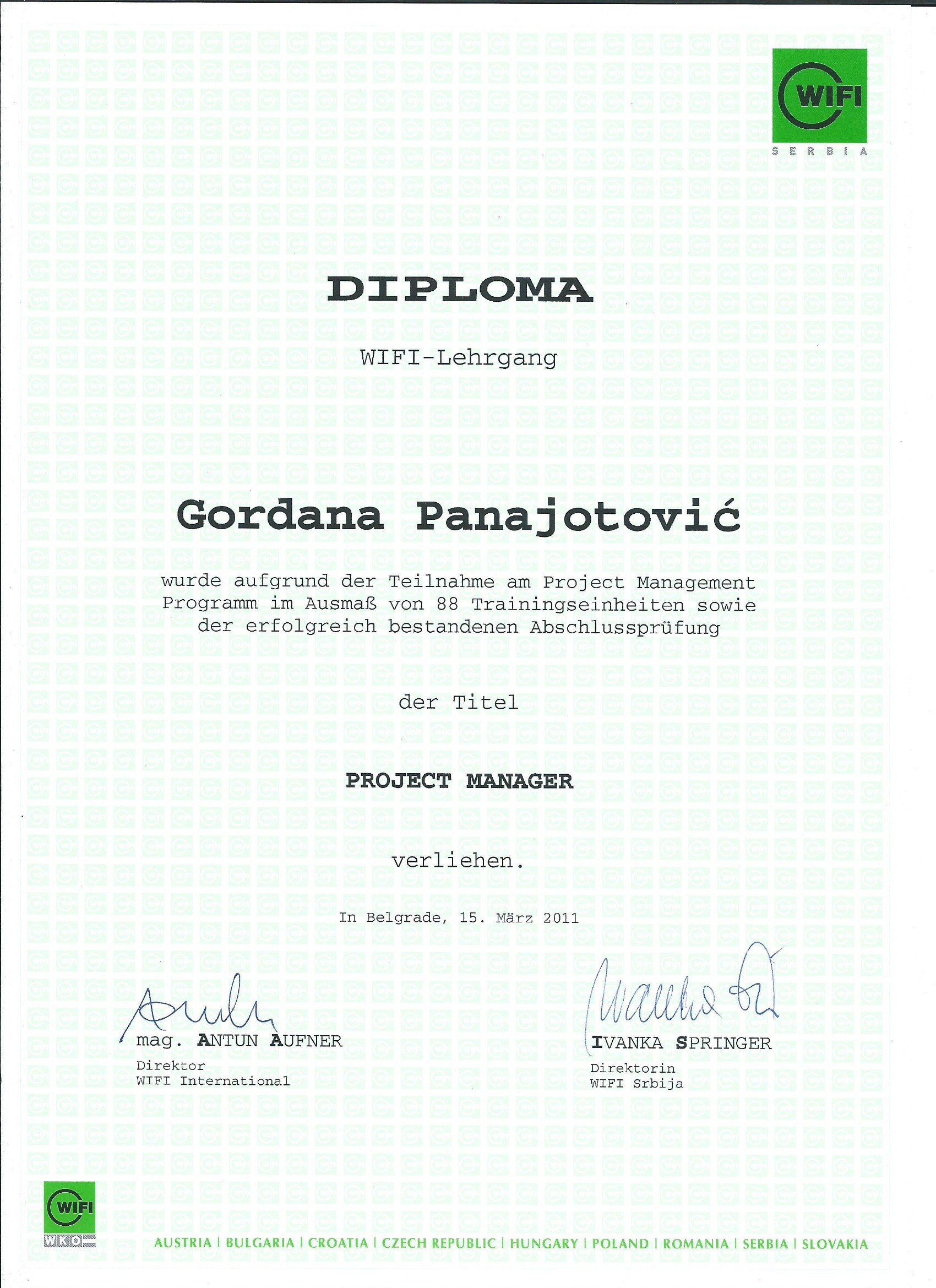 WIFI Project Manager